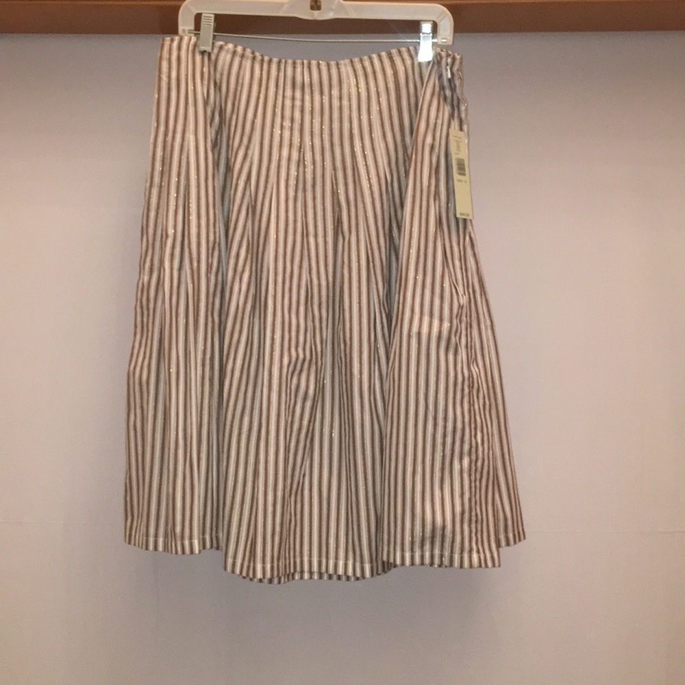 NWT Ideology Skirt - Size 12 Beige and Gold